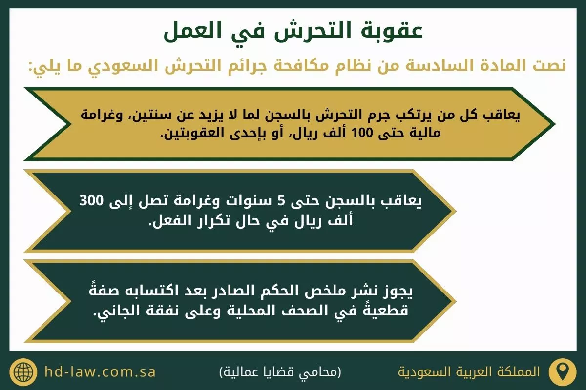 التحرش في نظام العمل السعودي